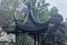 浙江客戶訂做的戶外庭院別墅蘇式風(fēng)格涼亭,飛檐翹角